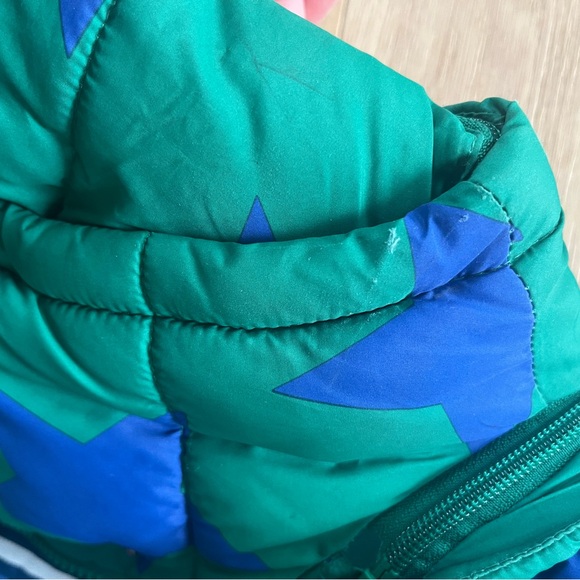 Mini Boden Green and Blue Quilted Jacket - Picture 5 of 5